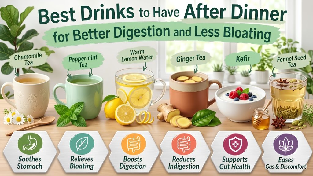 Best Nighttime Drinks to Relieve Bloating and Support Digestion