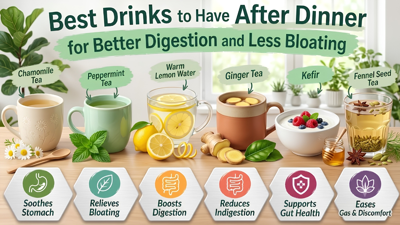 Best Nighttime Drinks to Relieve Bloating and Support Digestion