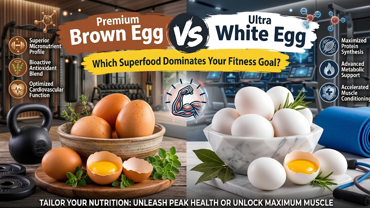 Brown Eggs vs White Eggs: Nutritional Differences, Gym Benefits, and Health Facts