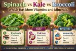 Spinach vs Kale vs Broccoli: Nutritional Differences, Vitamins, and Health Benefits